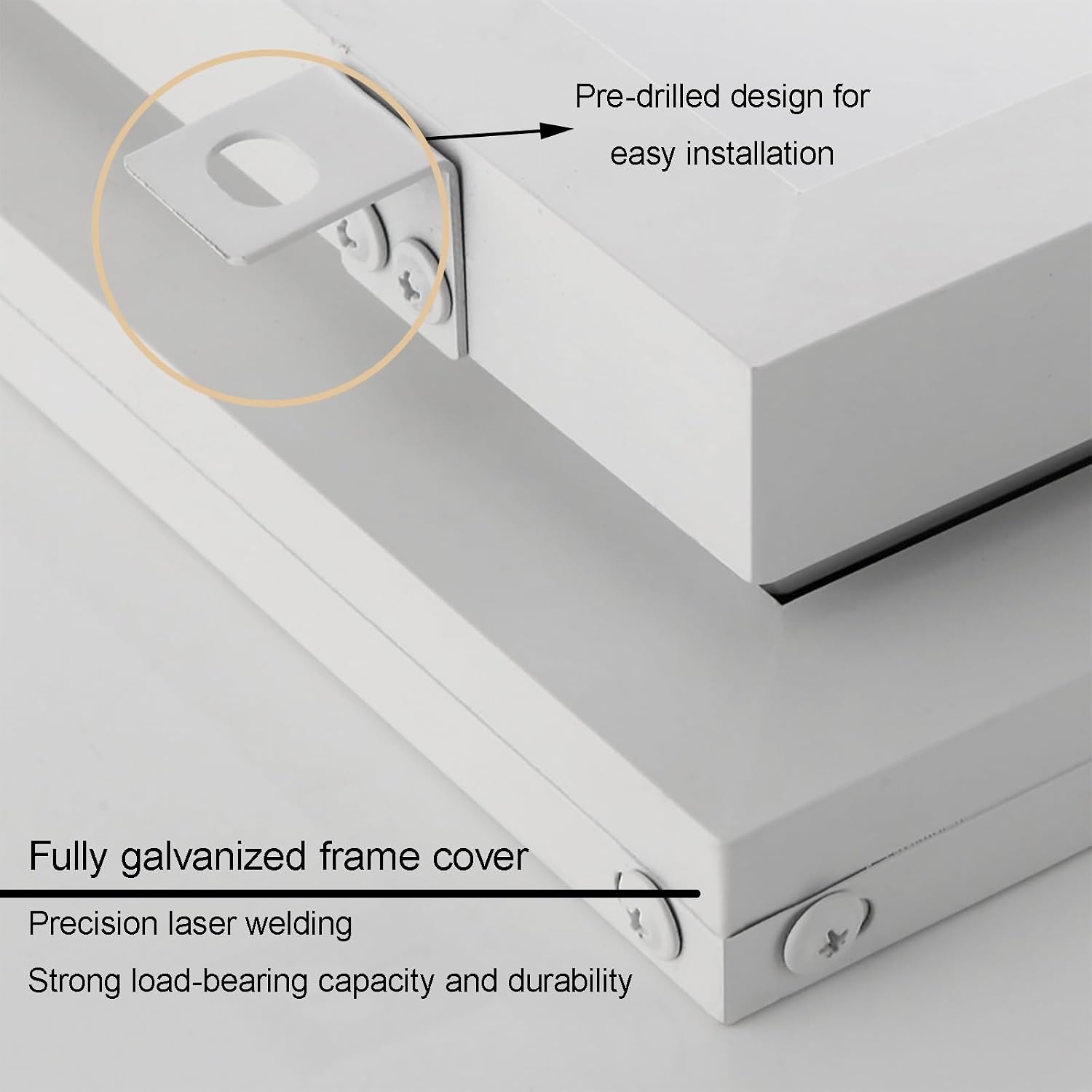 Galvanized Roof Hatch, Attic Access Door, Metal Roof Panels Security Door, Rooftop Maintenance Hatch Cover Plate, with Gas Strut Rods, Suitable for Home Industry(80cm/31.5in)