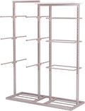 3 Tier Lingerie Garment Rack Retail Clothing Rack,Underwear Display Stands,Freestanding Clothing Store Storage Shelf,Multifunctional Panties Bra Gloves Socks Commercial Shelves(Silver,100cm/39.3in-1)