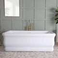 Vintage Tub & Bath Brighton 59 Inch Acrylic Double Ended Freestanding Tub - No Faucet Drillings