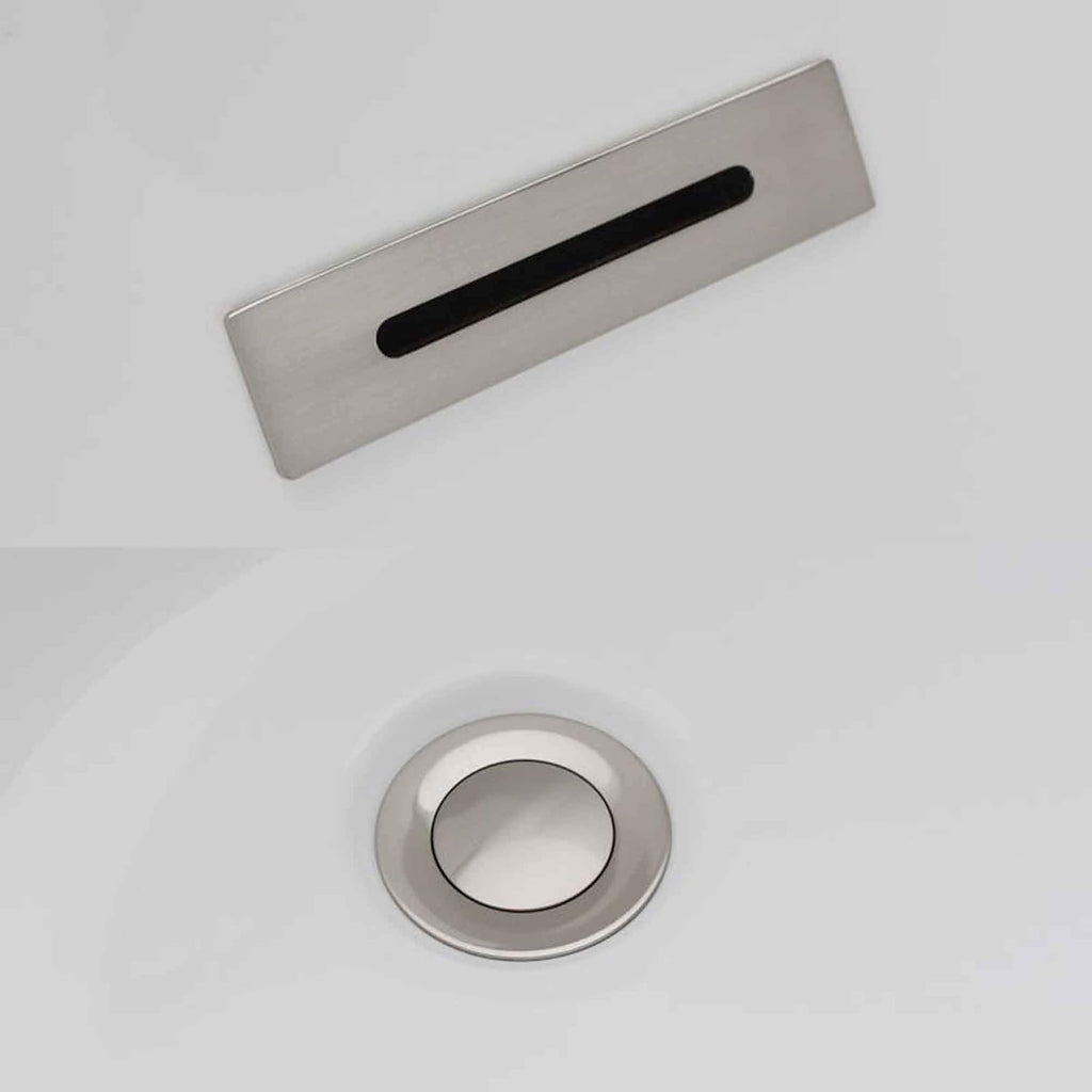 WOODBRIDGE 59' Acrylic Freestanding Bathtub Contemporary Soaking Tub with Brushed Nickel Overflow and Drain B-0016 -B/N-Drain &O