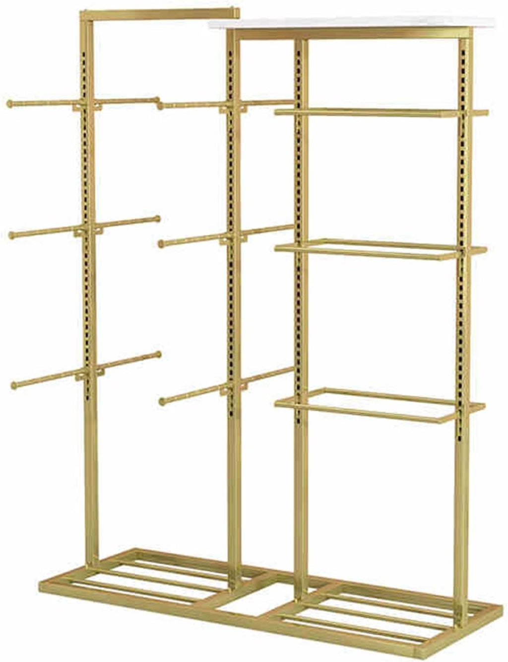 Retail Store Shorts Bra Display Stand,Panty Storage Organizer Rack,Freestanding Garment Racks for Bras Intimates Panties(Gold)