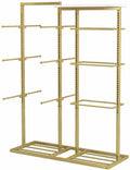Retail Store Shorts Bra Display Stand,Panty Storage Organizer Rack,Freestanding Garment Racks for Bras Intimates Panties(Gold)