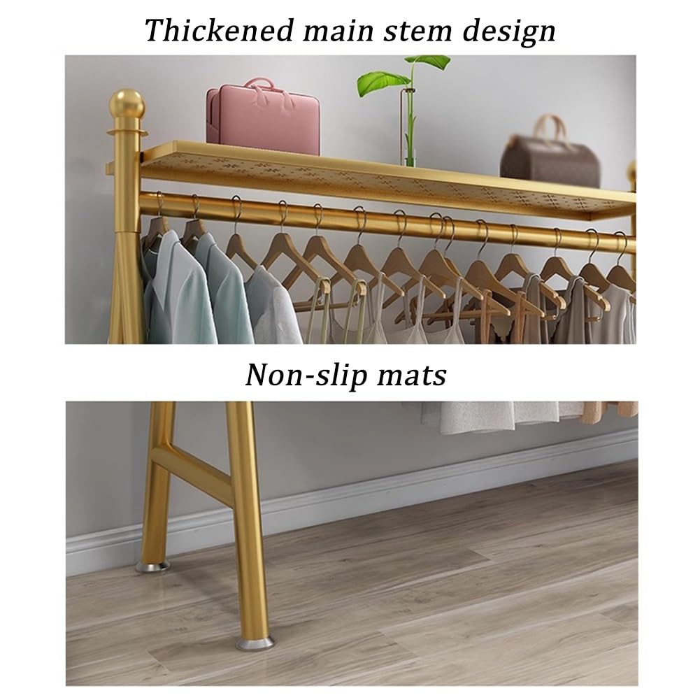Freestanding Industrial Garment Rack, Large Capacity Heavy Duty Metal Garment Rack, Bra Shorts Swimwear Retail Store Display Hanger, Multiple Uses Hanging Rack for Home and Retail(White,120x40x160 cm)
