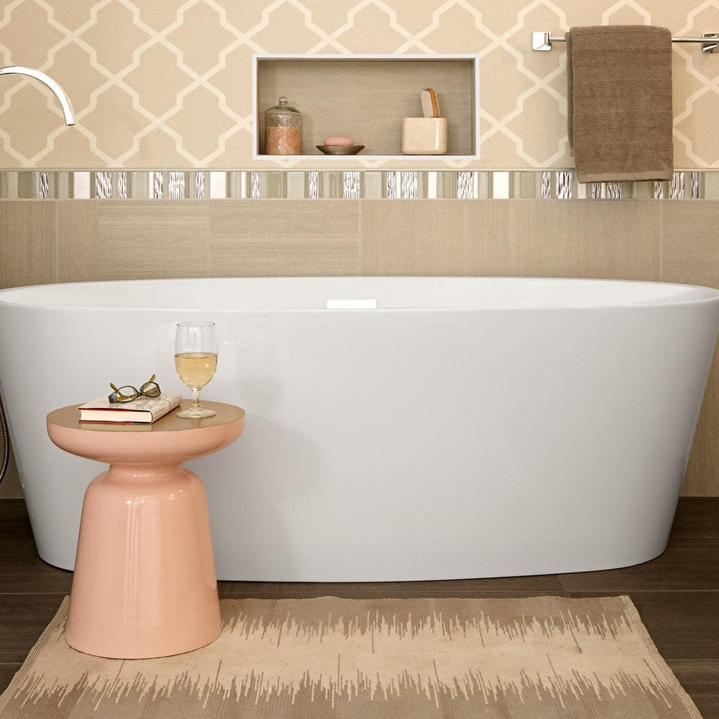 American Standard 2765034.020 Coastal Serin 68.75 in. Acrylic Freestanding Soaker Bathtub, White