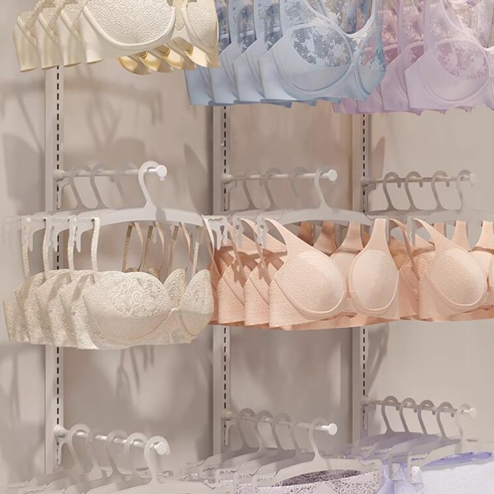 WIGING Freestanding Garment Rack Display Stand, Multifunctional Lingerie Slippers Shorts Swimwear Scarves Gloves Storage Hanger for Malls/Showroom/Retail Store (Color : White, Size : 65x40x135cm)