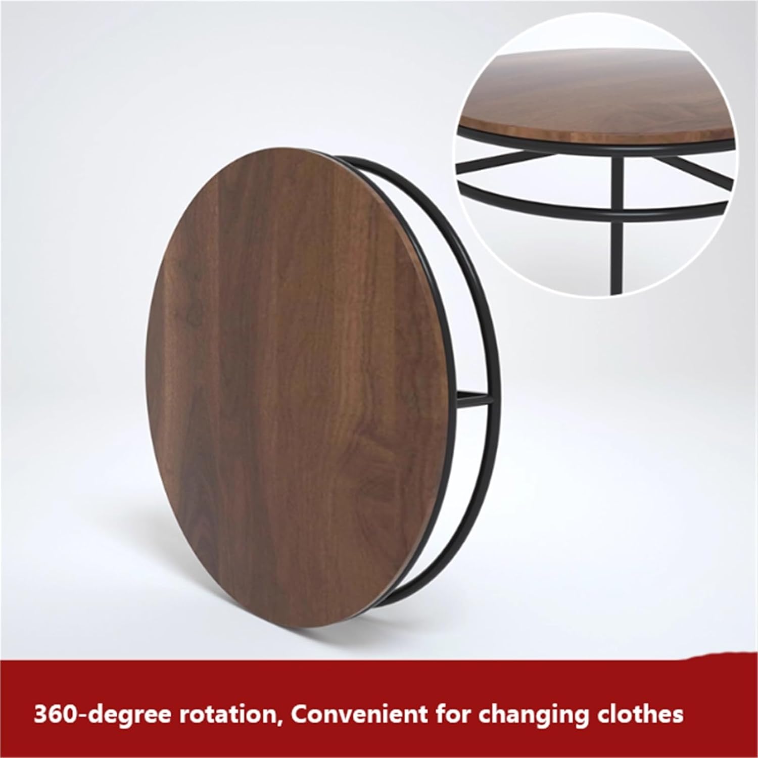 Multi-Purpose Metal Garment Rack, Round, Floor Standing Clothing Stand, Clothes Retail Display Shelf, for Bedroom Boutique Commercial Shop Laundry Room(70 * 150cm)