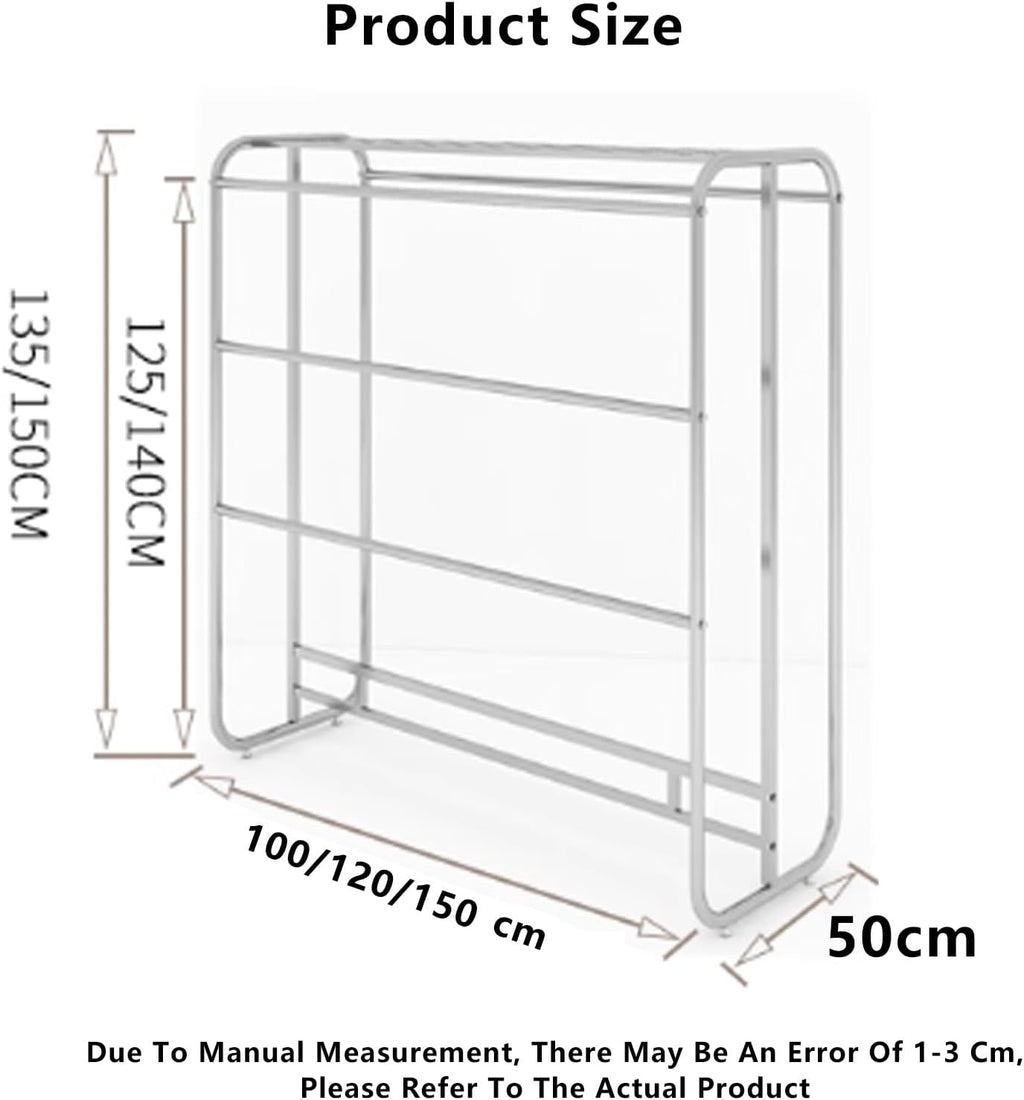 Retail Lingerie Display Stand,Floor Standing Organizer Mall Retail Stores,Freestanding Underwear Panty Rack for Bra Shorts Jewelry(White,L-120CM)