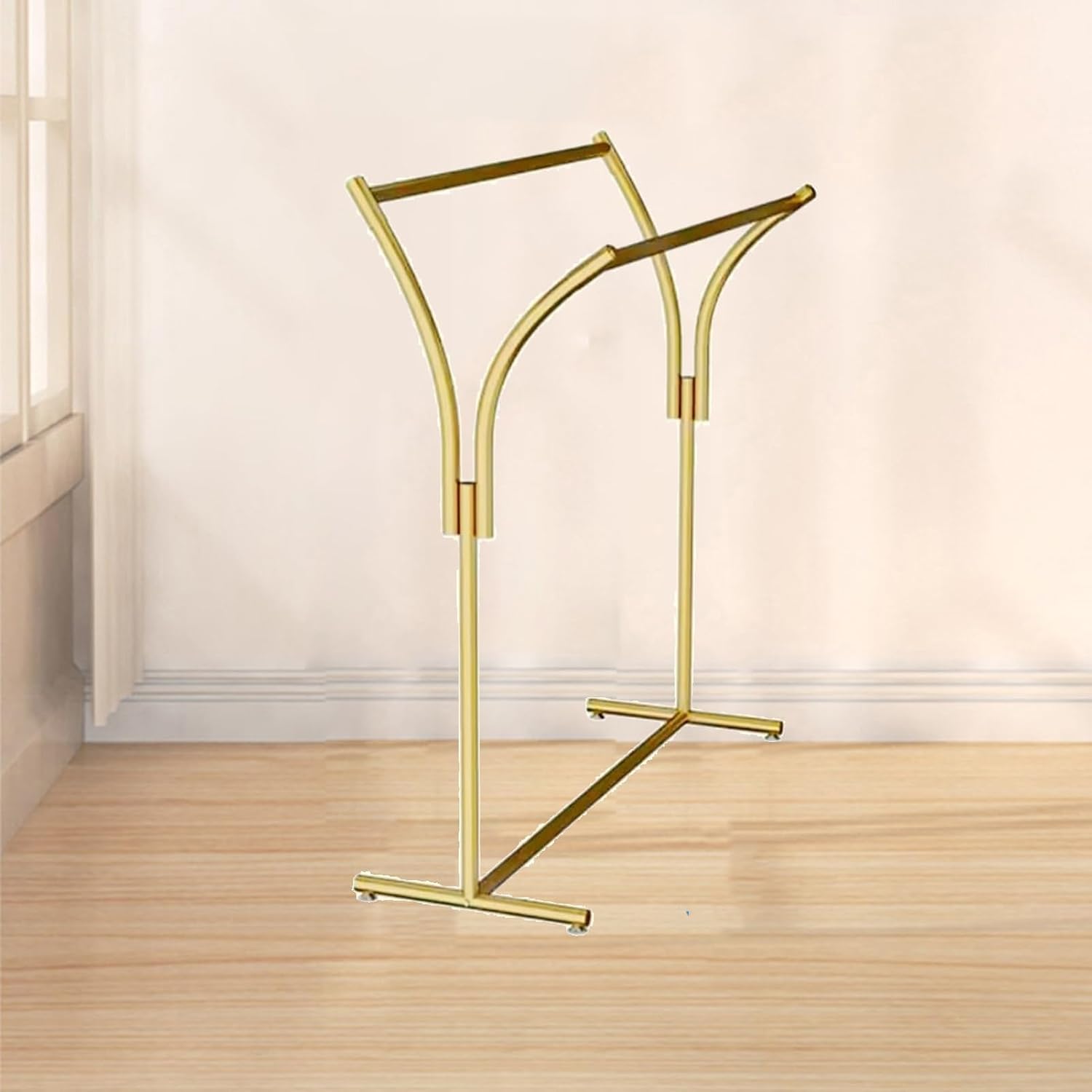 Clothes Racks - Rack for Hanging Clothes Retail Display - Floor Standing Metal Garment Rack - Double Pole Coat Rack, Freestanding Garment Rack, for Bedroom,Home,A 150x50x150cm-