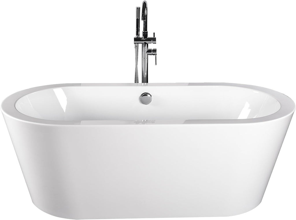 Empava Modern Relaxing Freestanding Bathtubs Acrylic SPA Hot Tubs, White