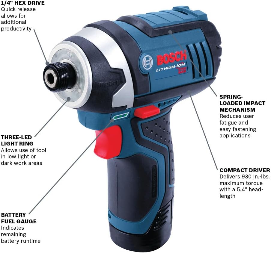 Bosch PS41-2A 12V Max Impact Driver Kit