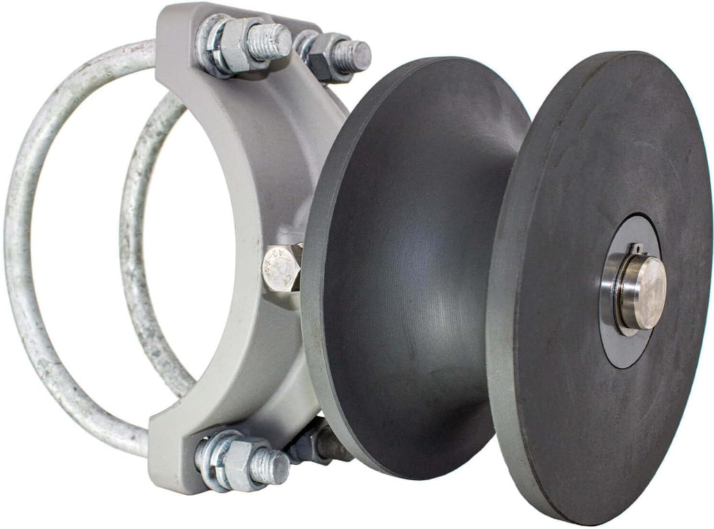 Jake Sales Cantilevered Gate Rollers, Cantilevered Rollers, Rolling Cantilever, Slide Gate Roller Hardware, for Round 6-5/8'' Post, 2-3/8'' Chain Link Fence Gate Frame - Nylon Roller w/Cover, Black