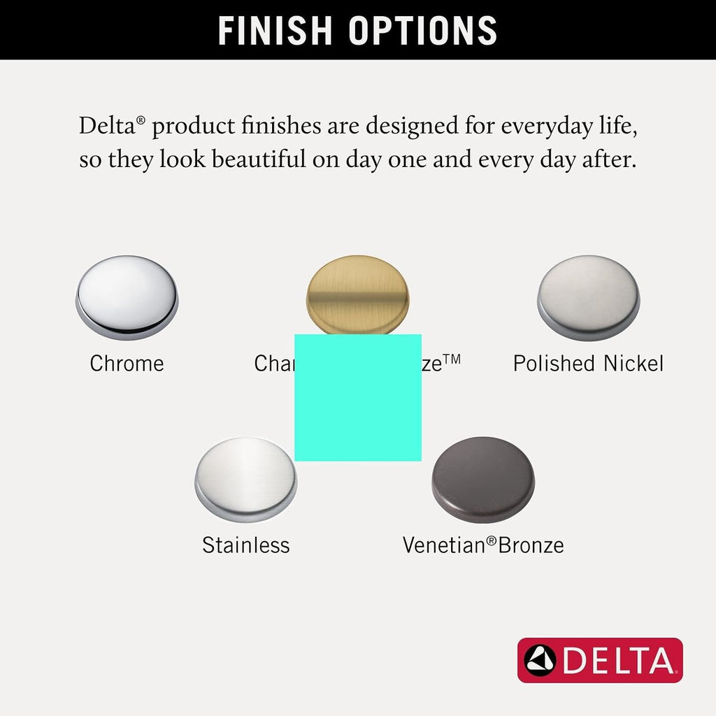 Delta Freestanding Tub Faucet with Hand Held Shower, Brushed Gold Floor Mount Tub Filler, Champagne Bronze T4797-CZFL-LHP (Valve and Handle Not Included)