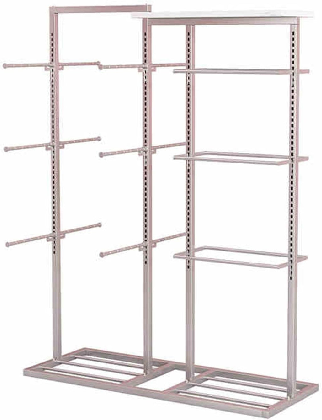 Retail Store Shorts Bra Display Stand,Panty Storage Organizer Rack,Freestanding Garment Racks for Bras Intimates Panties(Silver)