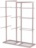 Retail Store Shorts Bra Display Stand,Panty Storage Organizer Rack,Freestanding Garment Racks for Bras Intimates Panties(Silver)