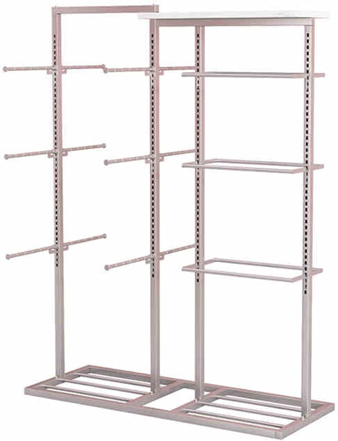 Retail Store Shorts Bra Display Stand,Panty Storage Organizer Rack,Freestanding Garment Racks for Bras Intimates Panties(Silver)
