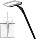 Katop Basketball Yard Guard 12x10 FT & Hoop Light Bracket Accessory, Heavy Duty Return Net System for Outdoor Court with Durable UV-Resistant Net and Sturdy Metal Frame (Light Not Included)