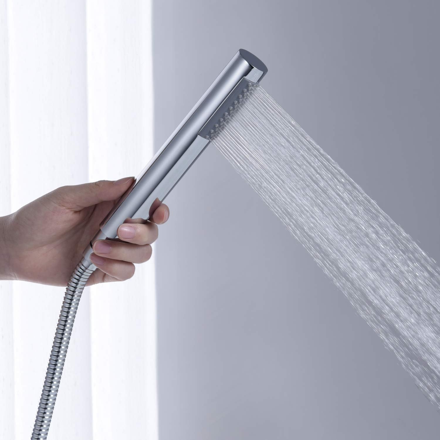 Tub Filler Freestanding Bathtub Faucet Chrome Floor Mount Brass Faucets with Hand Shower