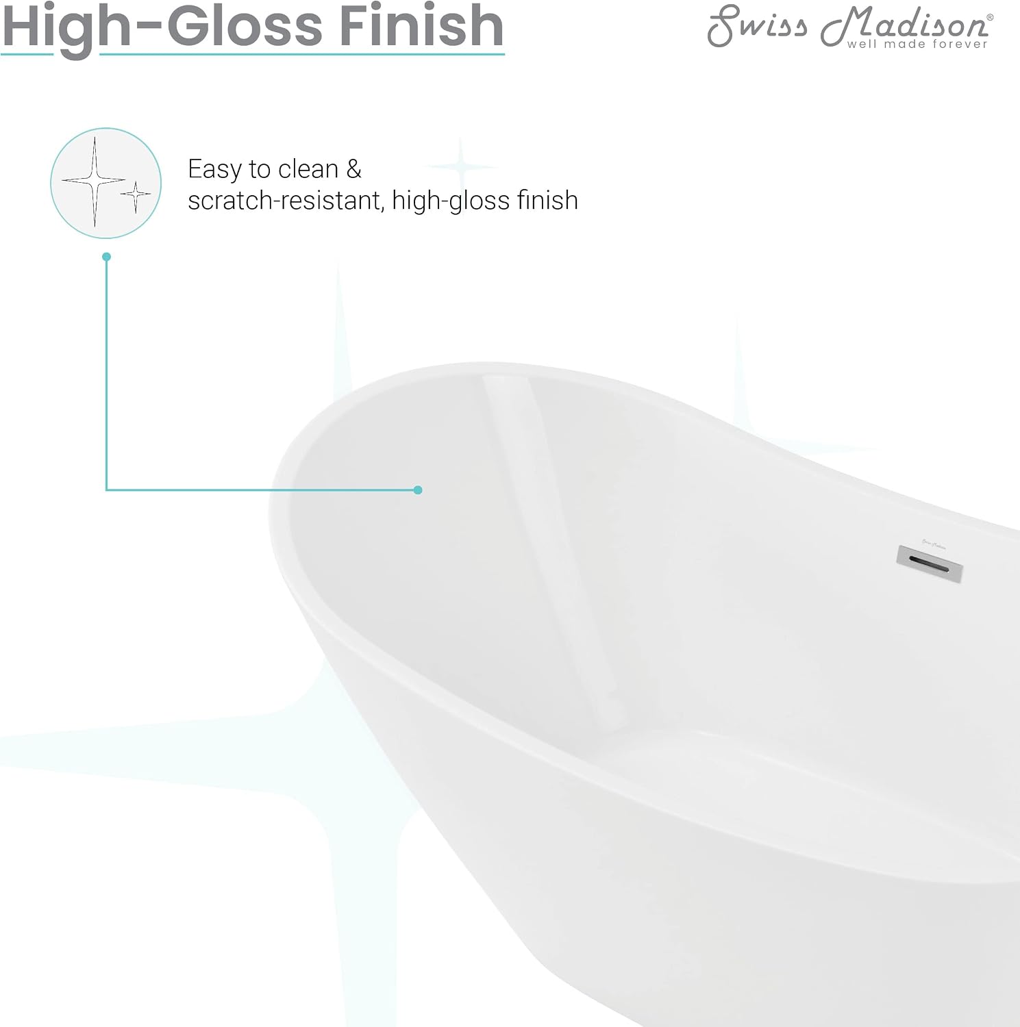 Swiss Madison SM-FB572 Ivy 67' Oval Bathtub