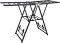 Laundry Drying Rack Floor Aluminum Alloy Clothes Drying Rack Collapsible Hanger Large Capacity Compact Hanging Racks for Garment Balcony Bedroom(130cm/51in)