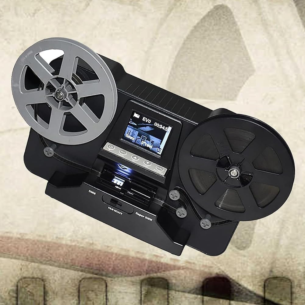 Digital Film & Slide Scanner, 8Mm and Super 8 Film Digitizer Converter, Digital Negatives Film and Digitizer, Scanner Converts Film Frame