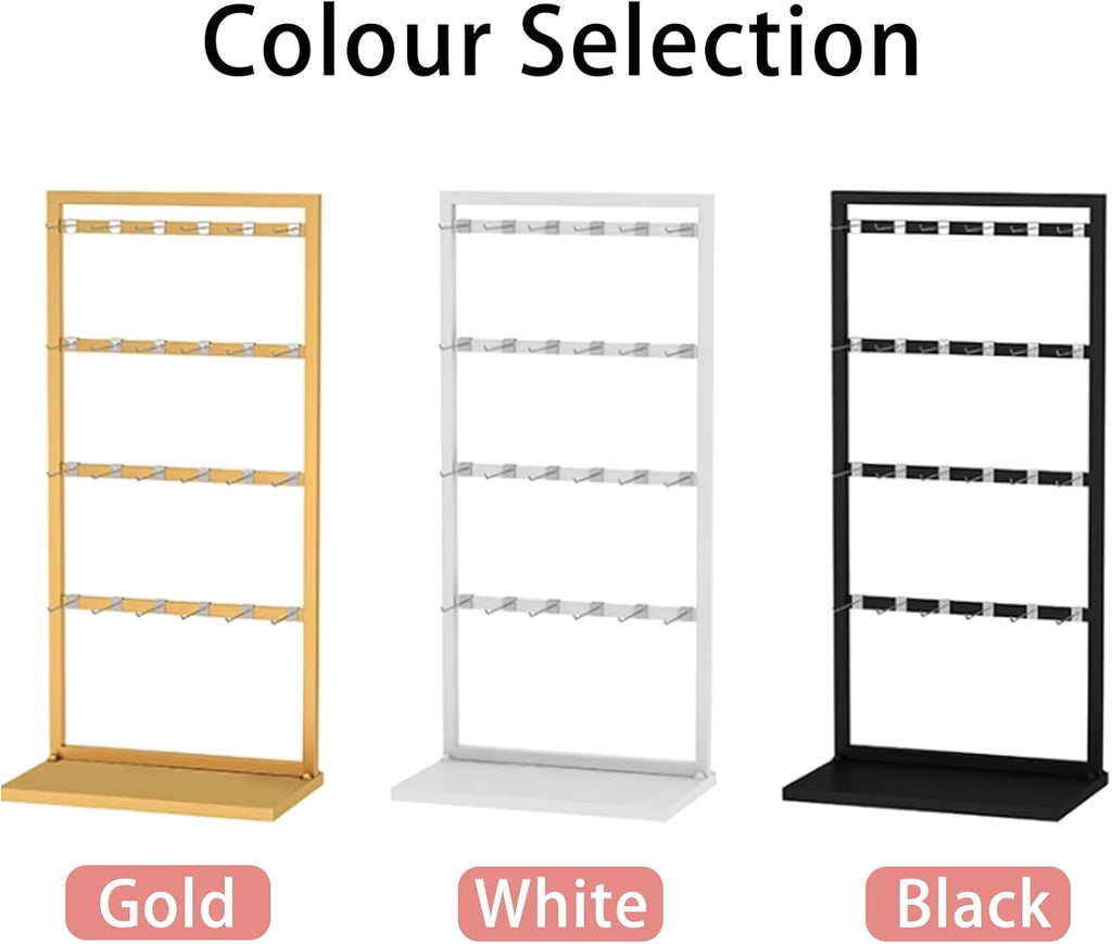 Retail Store Garment Rack Clothing Hanger, Underwear Panty Rack Shorts Display Bra Stand, Clothes Organizer 4- Tier for Bedroom/Boutique/Cloth Store