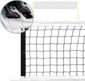 Replacement Professional Sports Volleyball Net with High Strength Cable & Two Side Tape Reinforcement Dowels，4 Inch Square Mesh Heavy-Duty Net for Indoor Outdoor（Standard 3'H x 32'L）