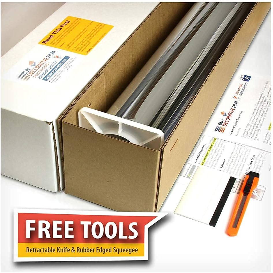 BDF S35 Window Film High Heat Rejection Reflective Silver 35 (Medium) - 36in X 100ft
