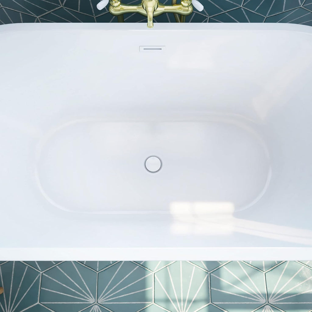 DreamLine Havana 67 in. L x 23 in. H Acrylic Freestanding Bathtub