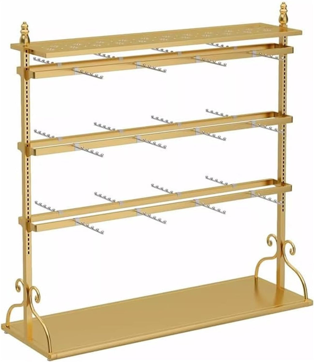 Clothes Rail Garment Rack Metal Underwear Display Stands， Floor Standing Sock Gloves Ornament Organizer Retail Store Metal Hanger Creative Commercial Shelves for Pan