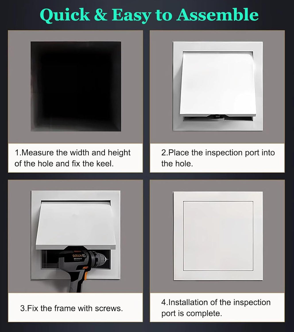 Access Panel Attic Door Access Panel for Drywall, 10x12 12x18 14x16 18x20 12x22 in Plumbing Access Door, Push Latch Service Panel Inspection Hatch(14x20in(35x50cm))