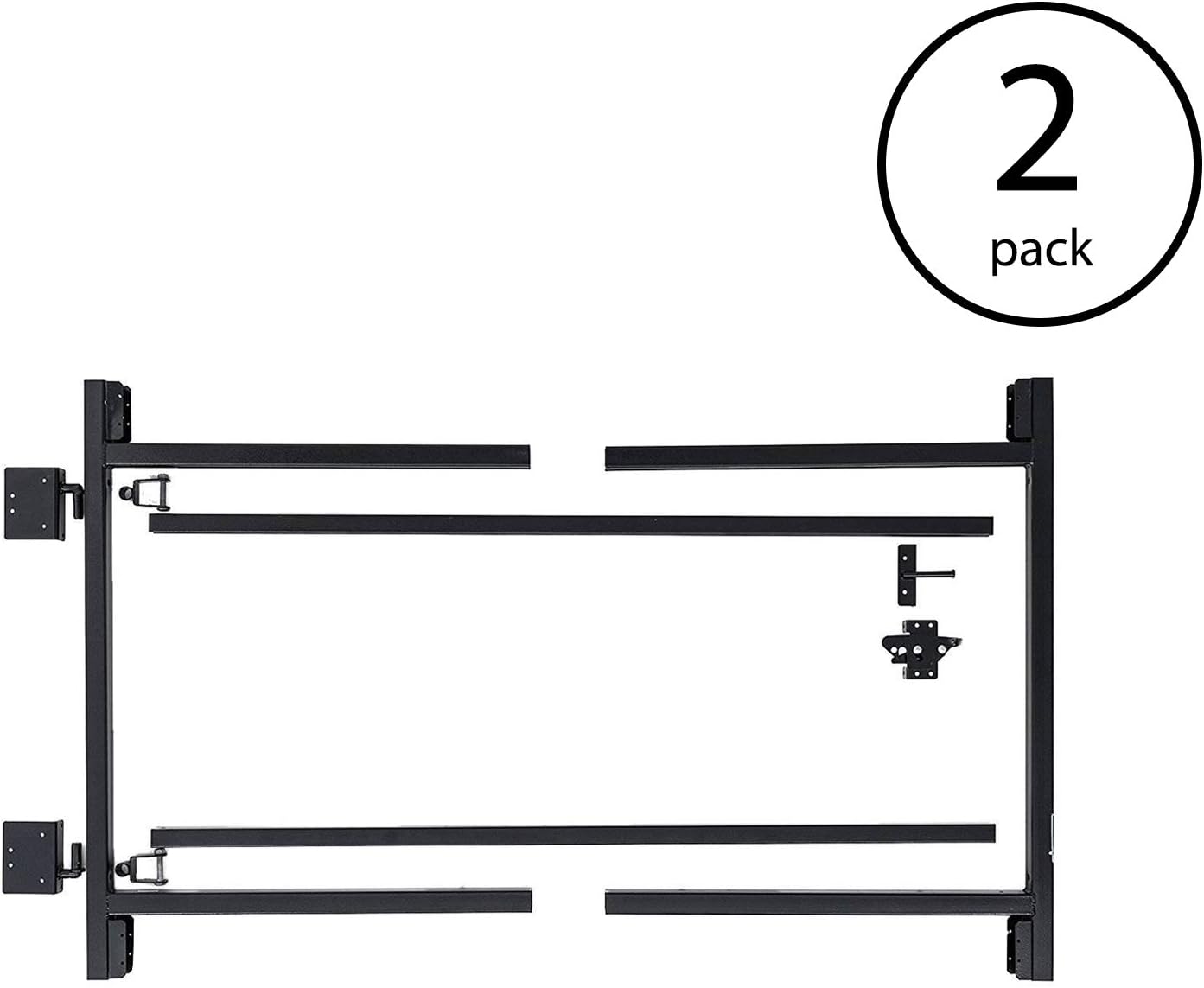 Adjust-A-Gate 2-Pack Anti-Sag Original Wide Width Full-Frame Gate Kit, Fits 60-90' Opening