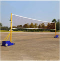 Volleyball/Badminton Poles with Net for Adult & Youth, Steel Volleyball/Badminton Stand with Stable Base, Indoor & Outdoor Use (Color : Style 2, Size : 5-6.6ft)