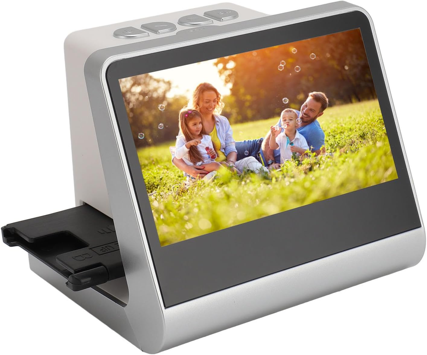SUNGOOYUE 22MP Film Scanner, 5 Inch LCD Screen Digital Film Negatives Scanner Converts 110 135 126 KPK Negatives and 8mm Slides to JPEG Photos, with Built in 16GB Memory and Output, for (US Plug)