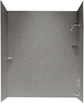 Swanstone SS00603.042 Solid Surface Bathtub Wall Kit, 30' L x 60' H x 60' H, Gray Granite