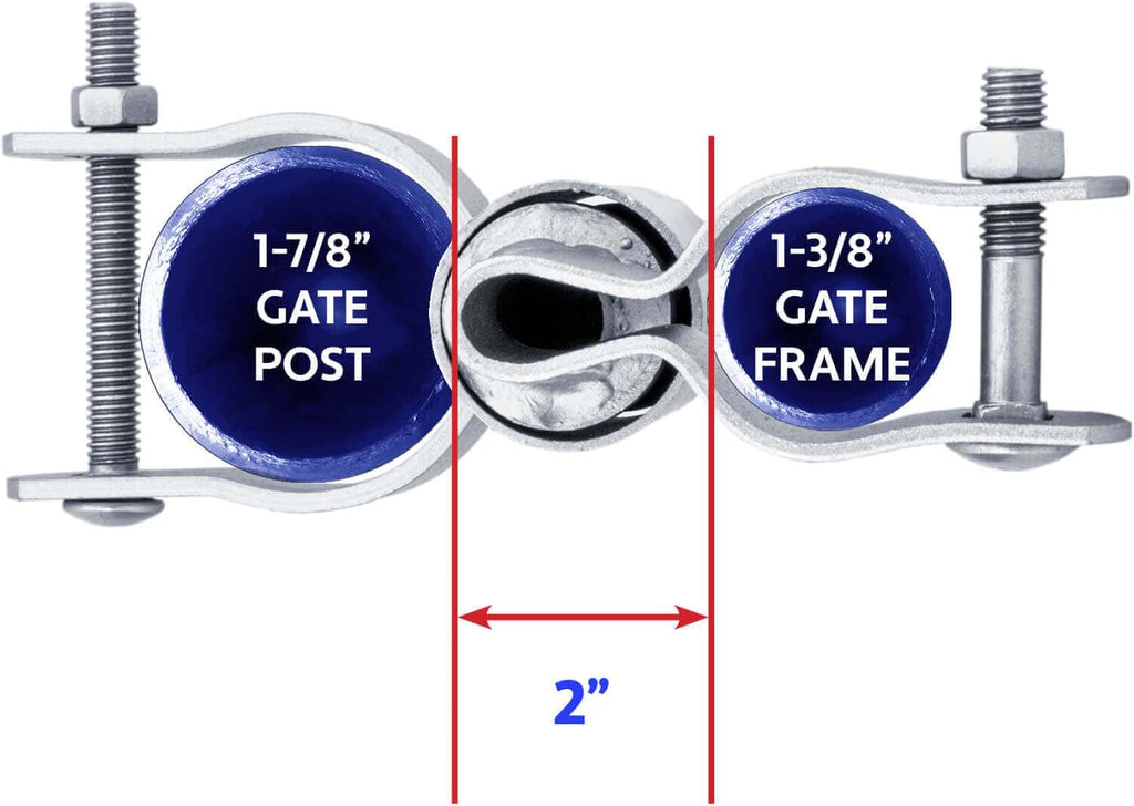 Chain Link Gate Spring Closer for 2-3/8' (2-1/2') x 1-3/8' CASE Qty 12