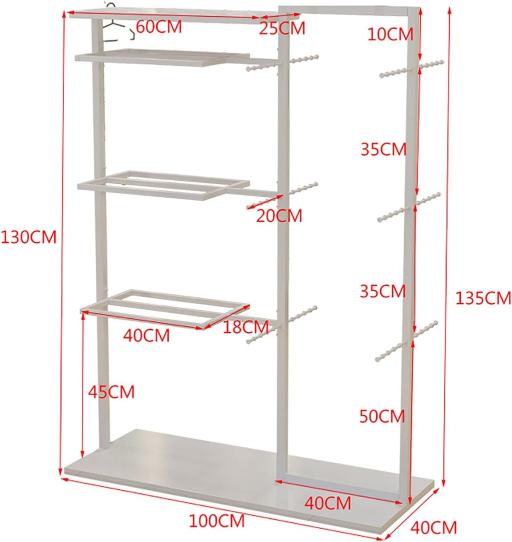 Underwear Display Stands, Freestanding Clothing Store Boutiques Retail Lingerie Garment Rack, Coat Rack Stand Commercial Shelves for Socks Bra Panties Scarves Storage