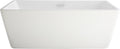 American Standard 2766034.020 Sedona Loft 62.75 in. Acrylic Freestanding Soaker Bathtub, White