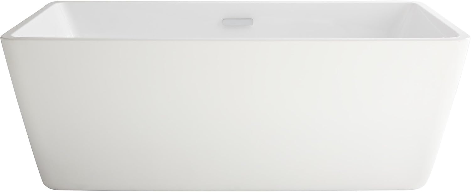 American Standard 2766034.020 Sedona Loft 62.75 in. Acrylic Freestanding Soaker Bathtub, White