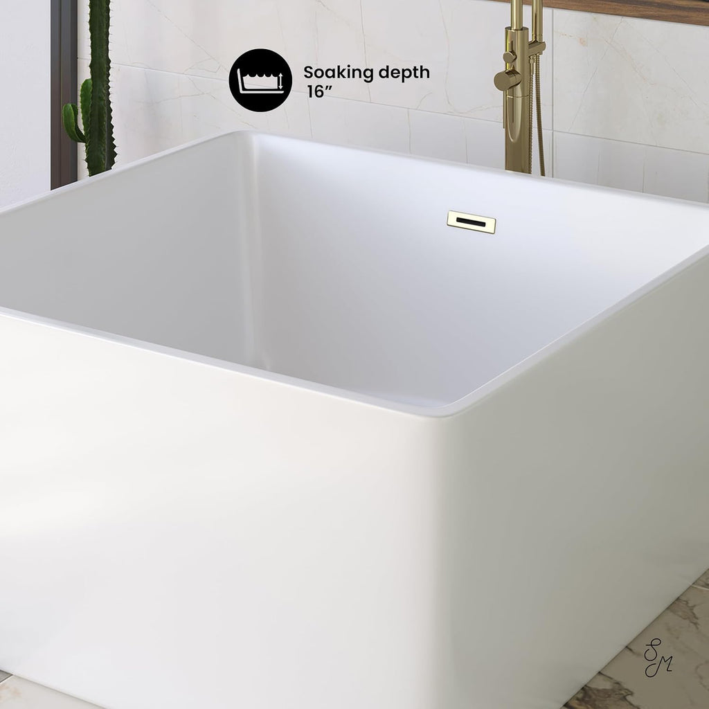 Voltaire 47' Square Freestanding Bathtub