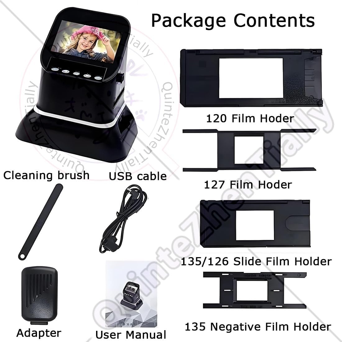 Professional 22mp 35mm & 120 Medium Format Film Scanner,4.3-Inch Digital Film & Slide Scanner,High-Resolution Slide & Negative Digitizer,Scanning Speed 1-3 S