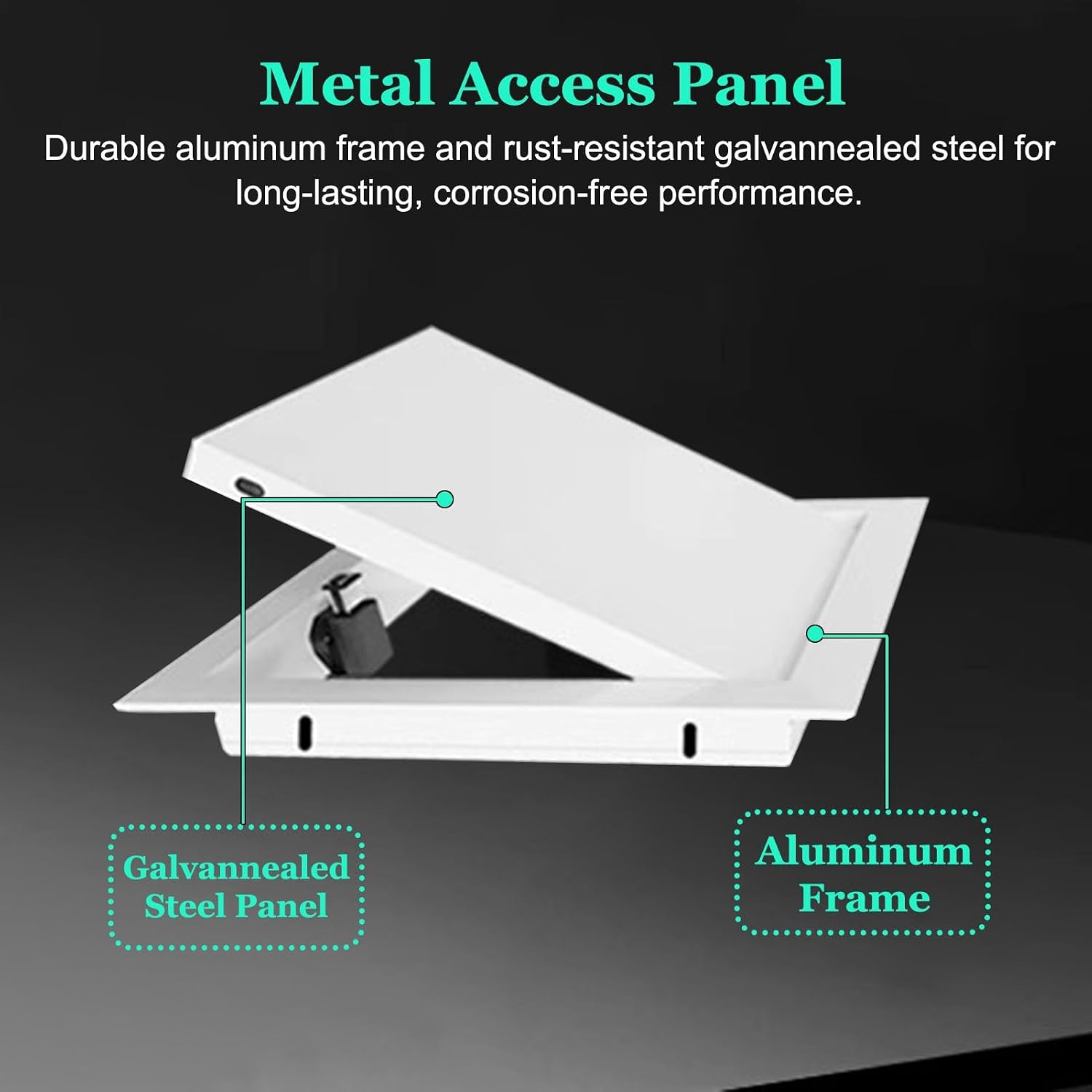 Access Panel Attic Door Access Panel for Drywall, 10x12 12x18 14x16 18x20 12x22 in Plumbing Access Door, Push Latch Service Panel Inspection Hatch(12x22in(30x55cm))