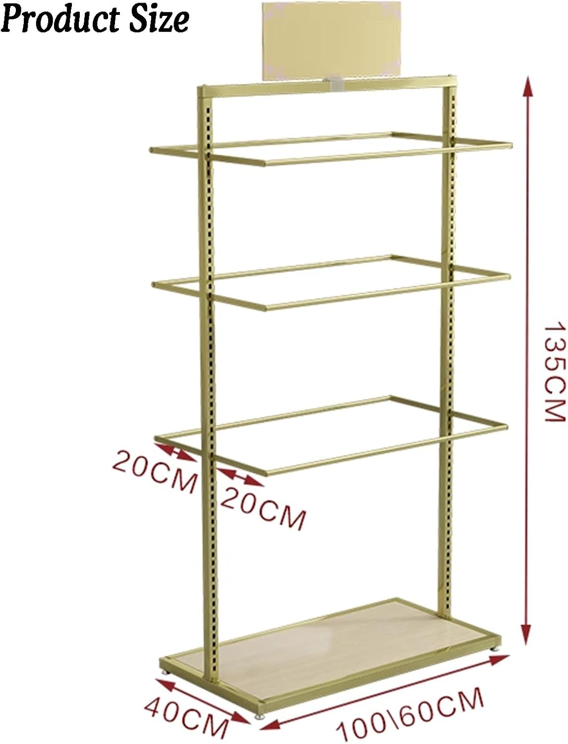 Underwear Display Stands,Metals Lingerie Stand Shelves,Freestanding Clothing Store Boutiques Retail Lingerie Garment Rack,for Socks Bra Panties(Color 3,100 X 40 X 135cm)