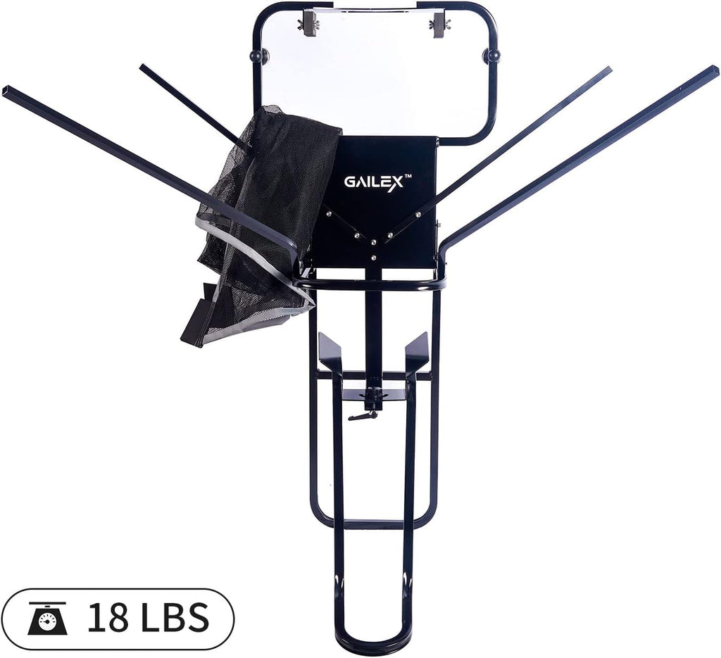GAILEX Basketball Return System with Automatic Ball Return Net, 180° Rotating Chute, Portable Training Equipment