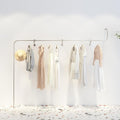 Industrial Pipe Wall Mounted Clothes Hanging Shelves, Retail Display Metal Clothing Rack Stainless Steel Detachable Garment Bar,laundry Room Garment Rack,multi-purpose Hanging Rod for Closet