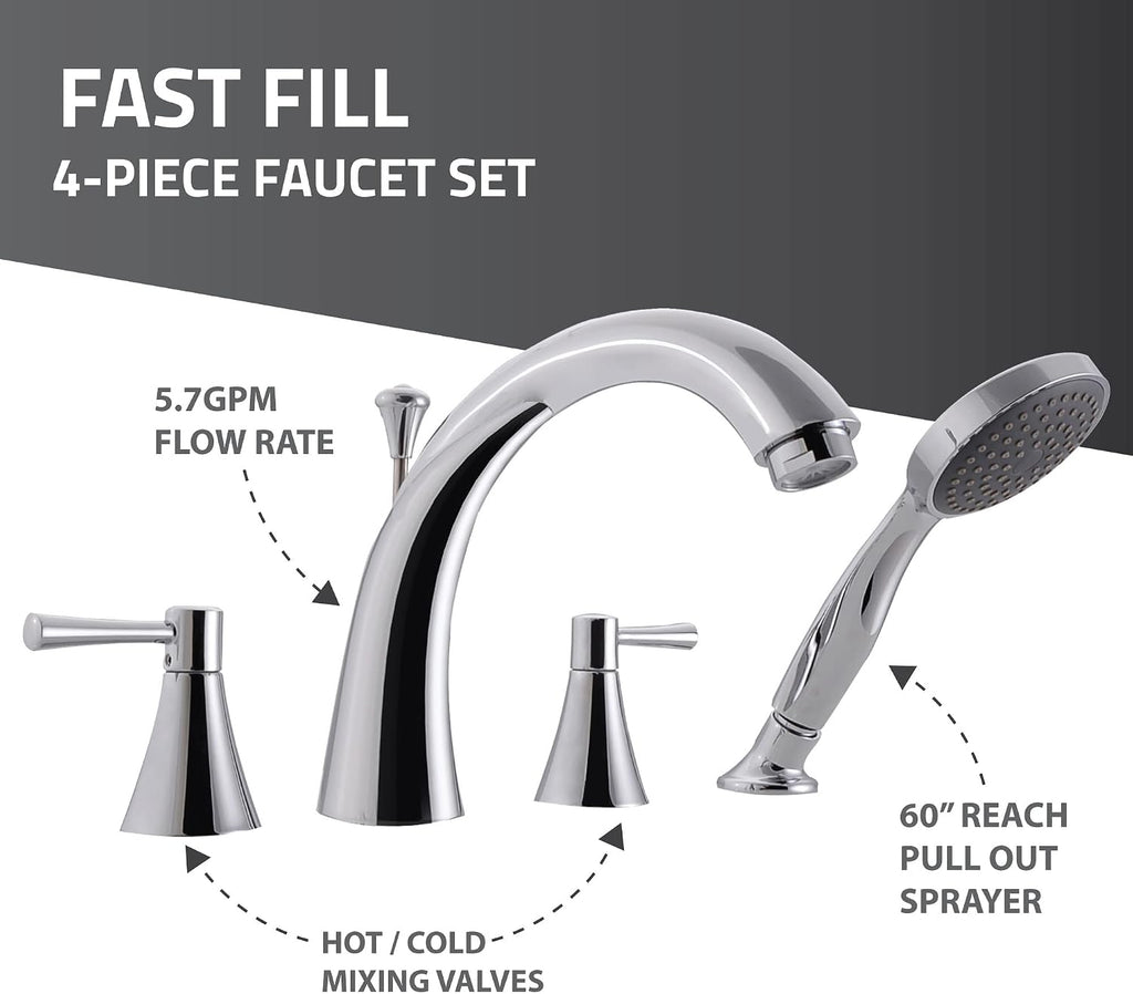 ANZZI Walk-In Whirlpool Bathtub 32 in. x 60 in. Left Drain White Acrylic, Quick Fill Faucet, Powered Fast Drain, Chromatherapy, 12 Hydro Massage Jets, Seat, Grab Bar, Maintenance Heater | AMZ3260LWH