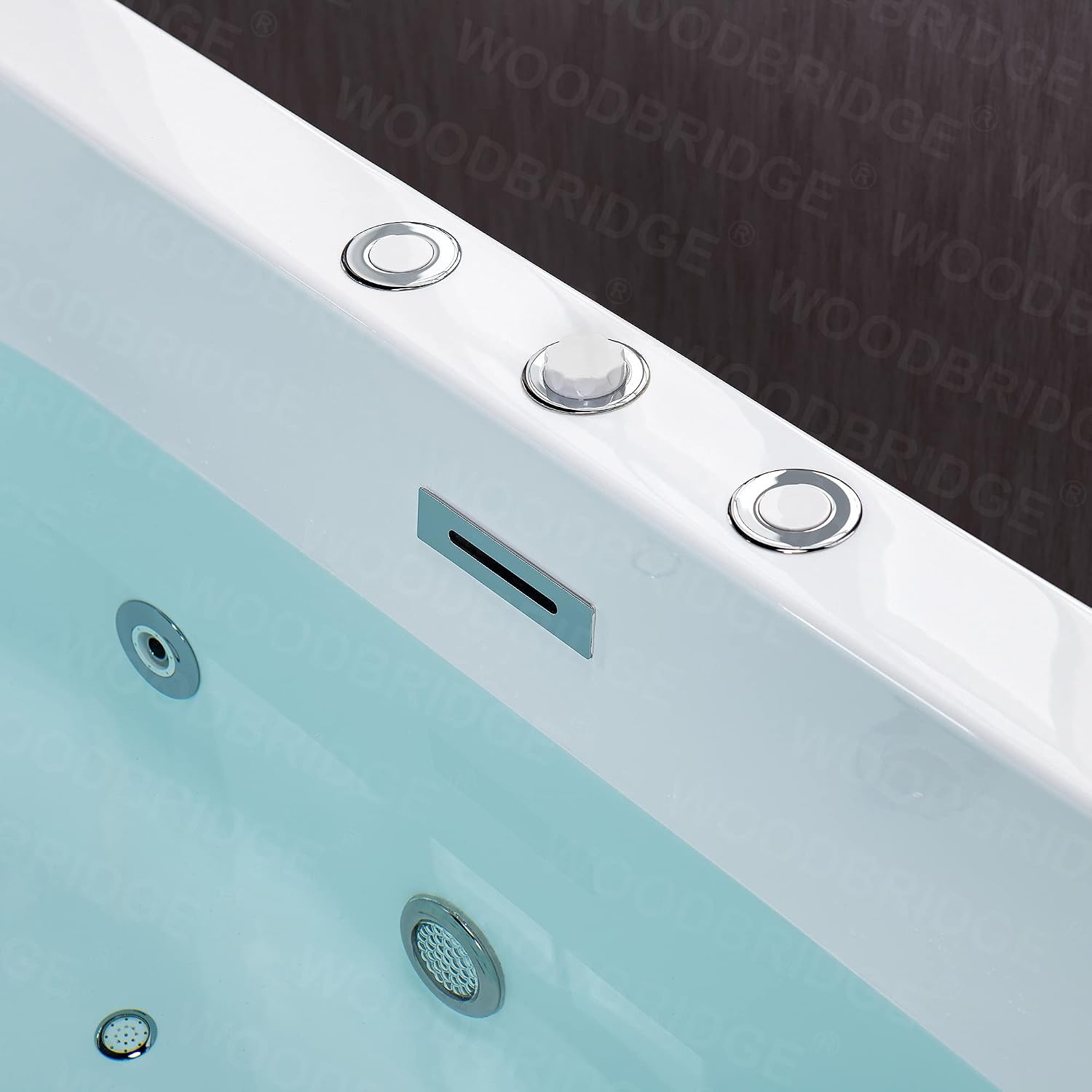 WOODBRIDGE 67' Air Bubble and Whirlpool Jetted Freestanding Bathtub B0030 / BTS1606