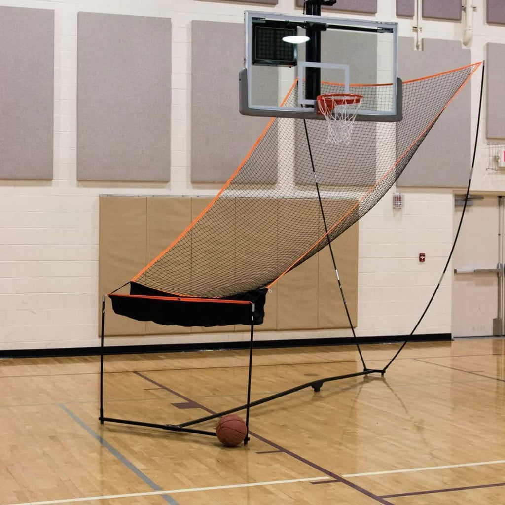 Bownet Basketball Rebounder Net - Portable 11'6' x 10' Ball Return Net, Soccer Ball - Ideal for Basketball and Sports Enthusiasts