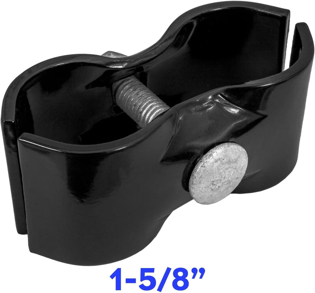 Chain Link Fence Bull Dog Commercial Duty Gate Hinge-for 4' Outside Diameter Gate Post/Pipe & 1-5/8 Thru 1-7/8' Gate Frames-Galvanized Chain Link Post Gate Hinge-Hinge Nuts/Bolts Included