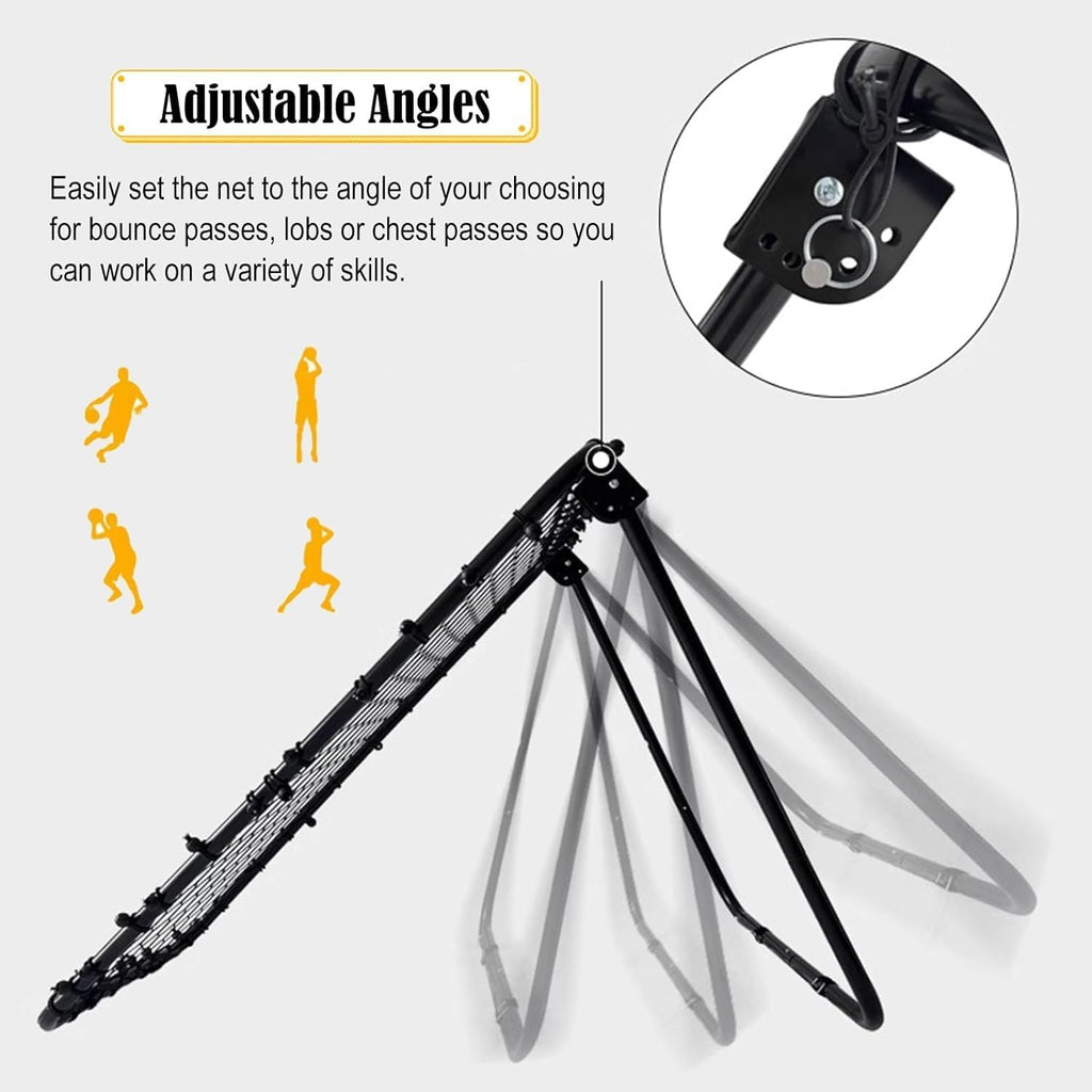 Shootaround 90cm Wide Volleyball Soccer Return Attachment Multi-Sport Shooting Practice System, Baseball Bounce/Pass Back Net Catcher Football Kick Training Equipment