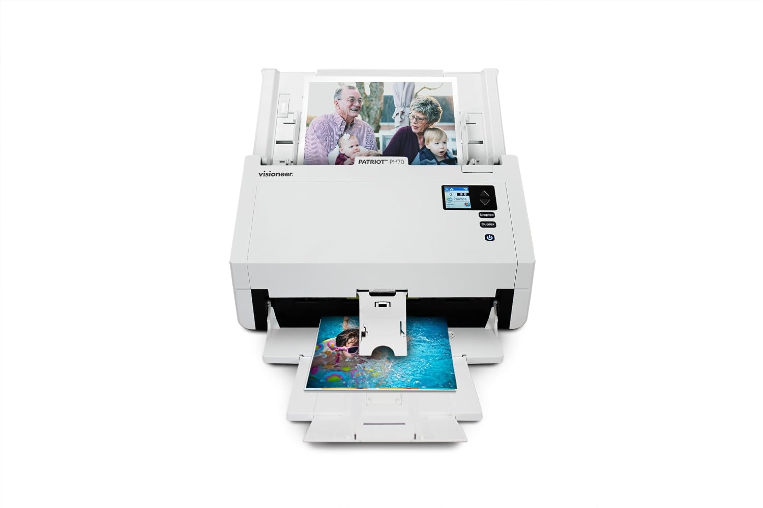 Visioneer High-Speed Color Photo and Document Scanner PH70, 600 dpi, USB, Scans 110 Photos Per Minute, 50-Photo Automatic Document Feeder (ADF), for Laptop or Desktop
